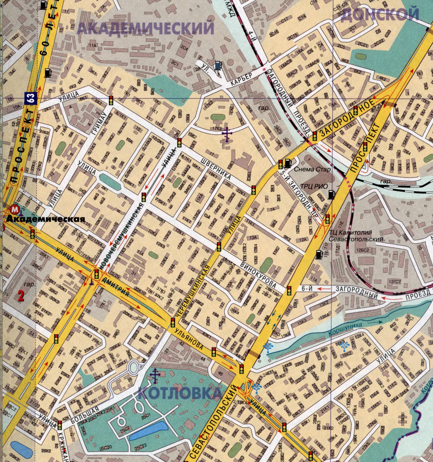 Тимирязевский район Москвы на карте и государственные муниципальные бюджетные учреждения, расположенные в районе Метрогородка